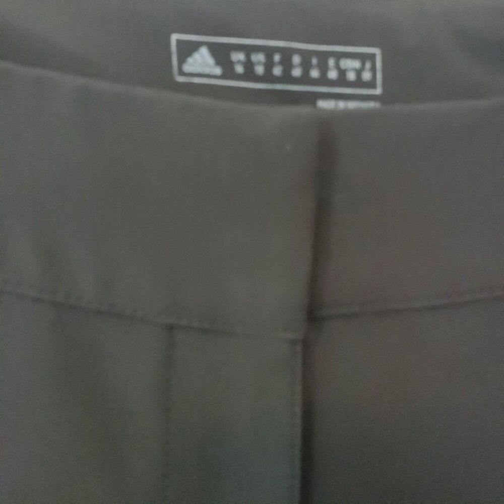 Adidas Golf Pants Flat Front Athletic Performance Womens Size 10 Dark Gray - Picture 6 of 16